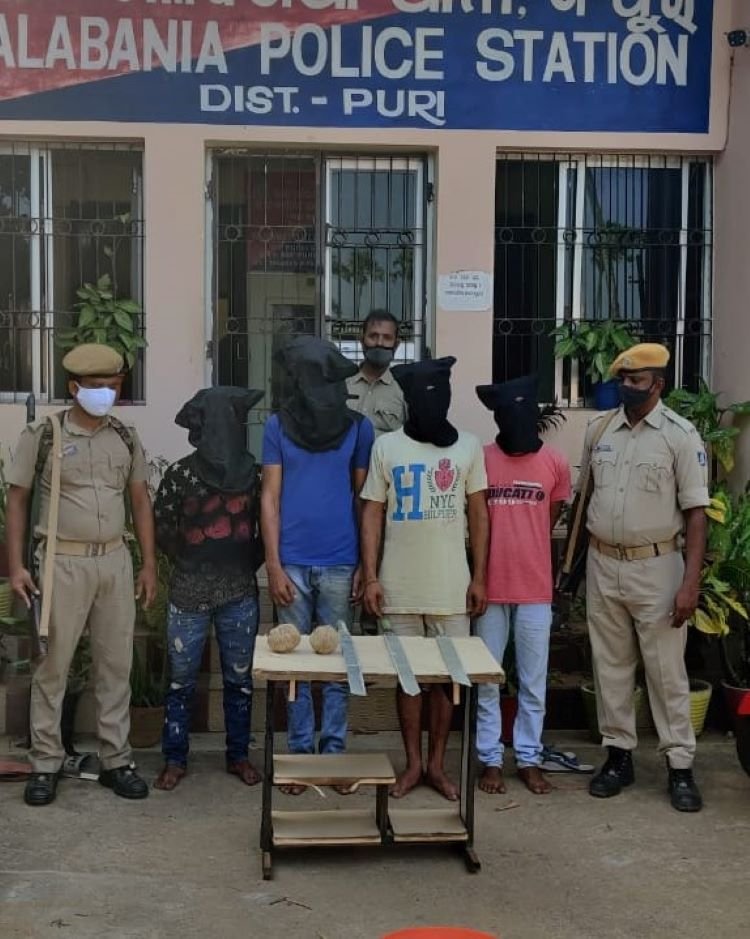 Criminals arrested while plotting to commit robbery in Puri