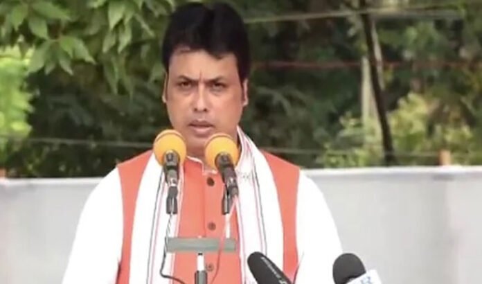 tripura-cm-biplab-dev-resigns from his post