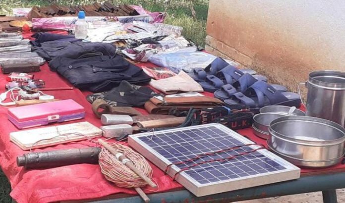 Huge quantities of Maoist materials, explosives were seized by kndamal police