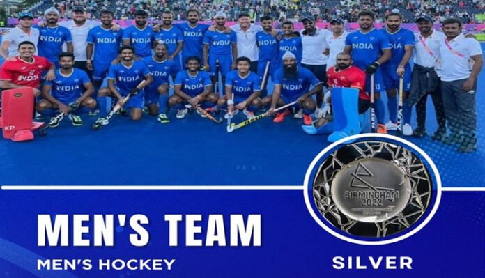 indian-mens-hockey-team-wins silver medal in cwg22