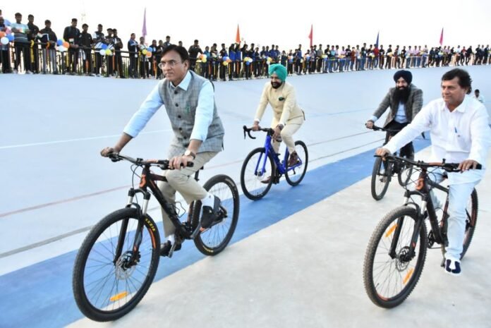 Minati Mohapatra Cycling Velodrome Inaugurated at KIIT-KISS Campus by Union Minister Mansukh Mandaviya