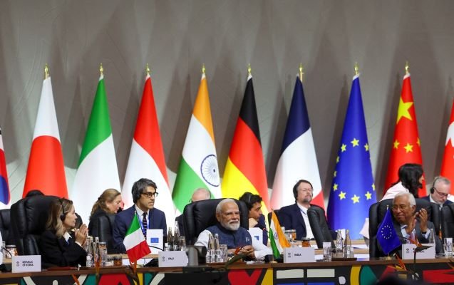 PM at G 20 Prime Minister Addresses G20 Session On “A fair and a Just Future for All”