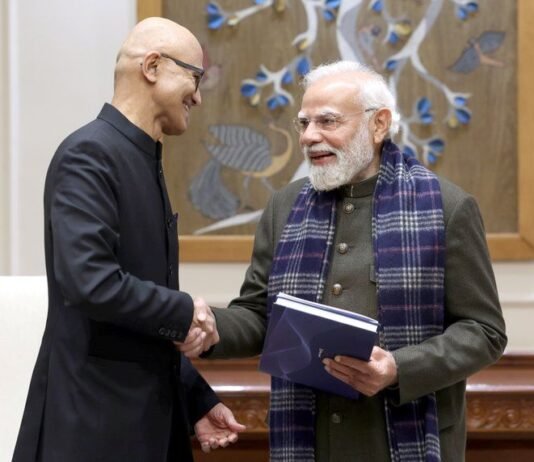 Prime Minister Welcomes Microsoft’s Largest-Ever Investment in Asia, Positions India as Global AI Hub for India’s AI first future. Prime Minister Welcomes Microsoft’s Largest-Ever Investment in Asia, Positions India as Global AI Hub