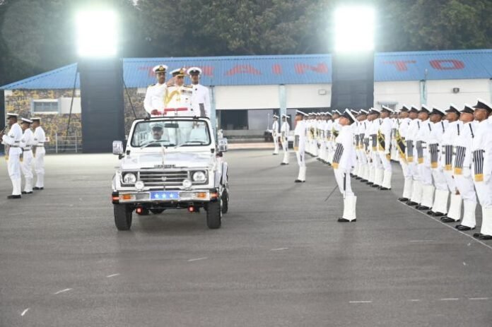 Passing Out Parade of 02/25 Batch Of Trainees Held At INS Chilika